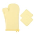 thumbnail image 1 of REGALWOVEN Oven Mitts and Pot Holders Sets of 4, Heat Resistant and Non-Slip Yellow 13x7.5inch, 1 of 7