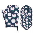 thumbnail image 1 of REGALWOVEN Oven Mitts and Pot Holders Sets of 6, Kitchen Oven Gloves, Heat Resistant Oven Mitts and Pot Holders for Kitchen Blue 11x7.1inch, 1 of 7