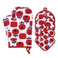 thumbnail image 1 of REGALWOVEN Oven Mitts and Pot Holders Sets of 6, Kitchen Oven Gloves, Heat Resistant Oven Mitts and Pot Holders for Kitchen Red 11x7.1inch, 1 of 7