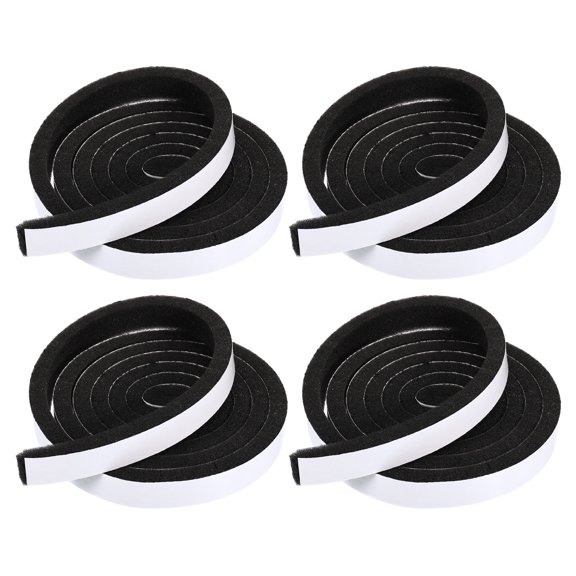 REGALWOVEN PU Foam Seal Tape Adhesive Insulation Weatherstrip for Window and Air Conditioning Units 20mmx10mmx2m 4Pcs