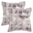 thumbnail image 1 of REGALWOVEN Pack of 2 Soft Fluffy Pillow Case Modern Cozy Plush Decorative Throw Pillow Covers for Living Room Bedroom Sofa Grey 18" x 18", 1 of 7