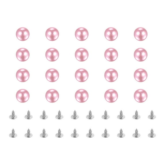 REGALWOVEN Pearl Rivet Studs Kit Rivets Pearls Buttons DIY Vase Fillers Wedding Decoration Pink
