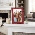 thumbnail image 1 of REGALWOVEN Picture Frame for Photo and Poster, Beautiful Metal Frames for Horizontal and Vertical Photo Formats Red 4x6, 1 of 7