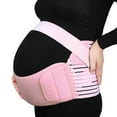 thumbnail image 1 of Unique Bargains Pink XXL Size Maternity Antepartum Belt Pregnant Women Abdominal Support Waist Belly Band Back Brace, 1 of 8