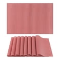 thumbnail image 1 of REGALWOVEN Placemats 8 Pack Placemats for Kitchen Dining Table Decor Washable Heat Resistant Table Placemats Wipeable Table Mat Red 18*12in, 1 of 7
