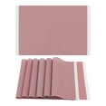 thumbnail image 1 of REGALWOVEN Placemats Set of 6 Placemats for Kitchen Dining Table Decor Washable Heat Resistant Table Placemats Wipeable Table Mat Pink 18*12in, 1 of 7