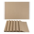 thumbnail image 1 of REGALWOVEN Placemats Set of 6 Placemats for Kitchen Dining Table Decor Washable Heat Resistant Table Placemats Wipeable Table Mat Yellow 18*12in, 1 of 7