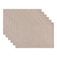 thumbnail image 1 of REGALWOVEN Placemats Set of 6 Polyester Placemats for Kitchen Dining Table Decor Heat Resistant Table Placemats Table Mat Khaki 18*12in, 1 of 6