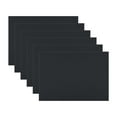 thumbnail image 1 of REGALWOVEN Placemats Set of 6 Woven Placemats for Dining Table Decor Indoor Outdoor Washable Kitchen Table Mat Wipe Clean Black 17*12in, 1 of 6