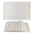 thumbnail image 1 of REGALWOVEN Placemats Set of 8 Placemats for Kitchen Dining Table Decor Washable Heat Resistant Table Placemats Wipeable Table Mat White 18*12in, 1 of 7