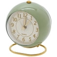 thumbnail image 1 of REGALWOVEN Planet Design Desk Alarm Clock Minimalist Metal Frame, Non-Tick, Perfect for Study/Office Green 4.1"L x 2.5"W x 3.5"H, 1 of 5