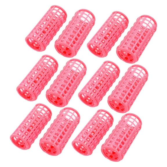 REGALWOVEN Plastic Hair Rollers Curlers for Short Long Hair DIY 12 Pcs
