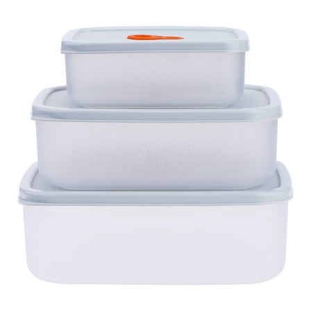 REGALWOVEN Plastic Meal Prep Food Containers, Leakproof Stackable Lunch Box Rectangle 3 Pack