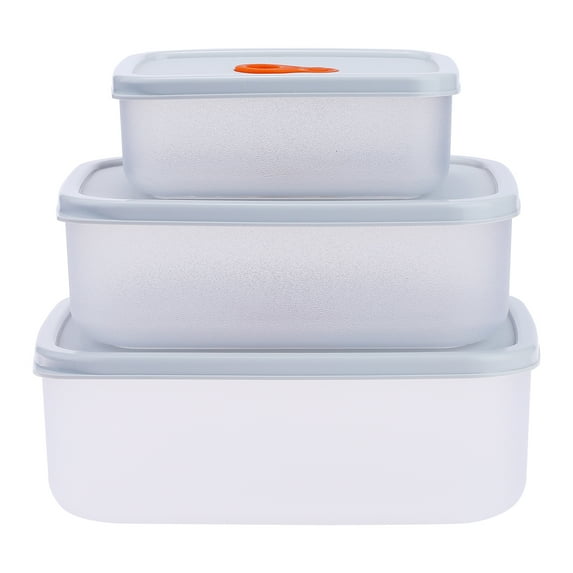 REGALWOVEN Plastic Meal Prep Food Containers, Leakproof Stackable Lunch Box Rectangle 3 Pack