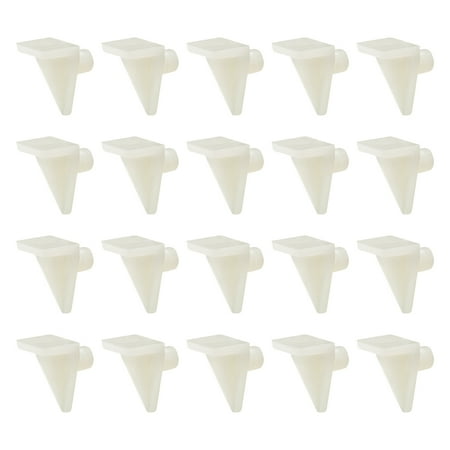 REGALWOVEN Plastic Shelf Support Pegs 5mm Furniture Clips Bracket Holder Kitchen Furniture 20Pcs