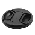thumbnail image 1 of REGALWOVEN Plastic Snap Digital Camera Clip-on 58mm Center Pinch Front Lens Cap Cover Black, 1 of 3