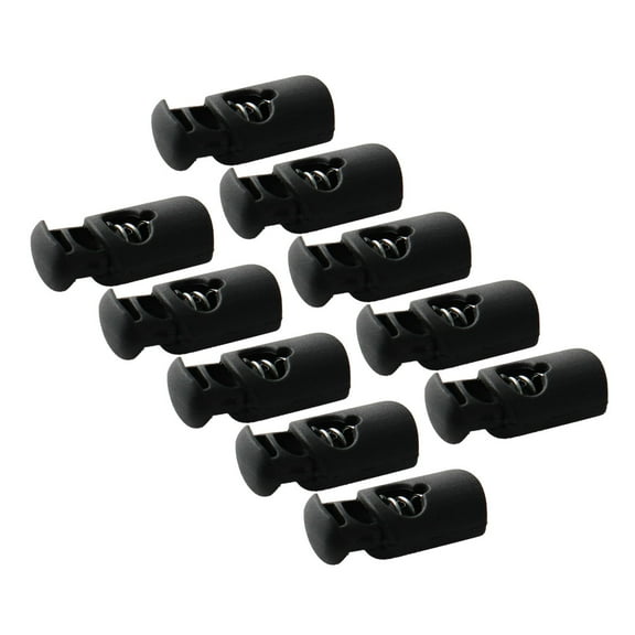 REGALWOVEN Plastic Toggle Spring Stop String Cord Locks 10Pcs