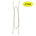 thumbnail image 1 of REGALWOVEN Plate Hanger, 16" W Type Zinc Plated Invisible Wall Decorative Hooks, 2Pcs, 1 of 4