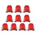 thumbnail image 1 of REGALWOVEN Polyester Drawstring Bag, Reflective Cinch Sack for Gym Sports Red, 1 of 7