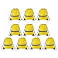 thumbnail image 1 of REGALWOVEN Polyester Drawstring Bag, Reflective Cinch Sack for Gym Sports Yellow, 1 of 7