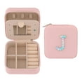 thumbnail image 1 of REGALWOVEN Portable Jewelry Box with Mirror, Mini PU Leather Jewelry Organizer J, 1 of 7