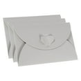 thumbnail image 1 of REGALWOVEN Present Card Envelopes, Heart Shaped Clasp Small Cards Holder Silver, 1 of 6