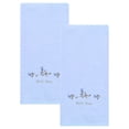 thumbnail image 1 of REGALWOVEN Pure Cotton Embroidered Floral Hand Towels for Bathroom, 2 Pack Soft Absorbent Decorative Towels for Home Decor Blue 29" x 13", 1 of 6