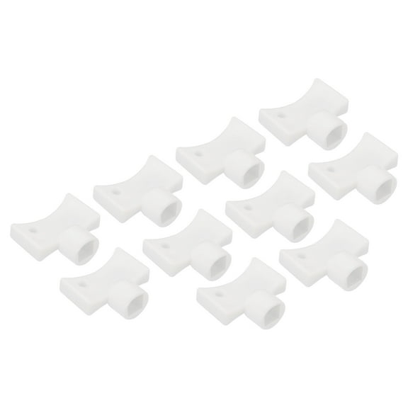 REGALWOVEN Radiator Valve Keys, 10 Pack Plastic Square Socket Hole Vent Air Valve Key Wrench, White