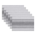 thumbnail image 1 of REGALWOVEN Rectangle Placemats Set of 6 Plastic Placemats for Kitchen Dining Washable Heat Resistant Table Placemats Wipeable Table Mat Black 17.7x11.8inch, 1 of 6