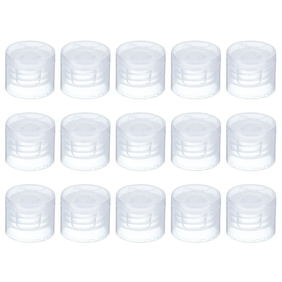 REGALWOVEN Replacement Flip Caps, Plastic Reusable Non-Spill Bottle Lid Transparent
