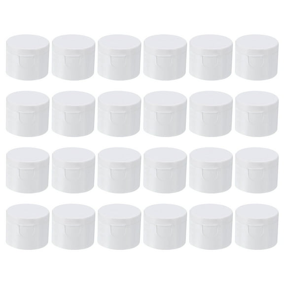REGALWOVEN Replacement Flip Caps, Plastic Reusable Non-Spill Bottle Lids White