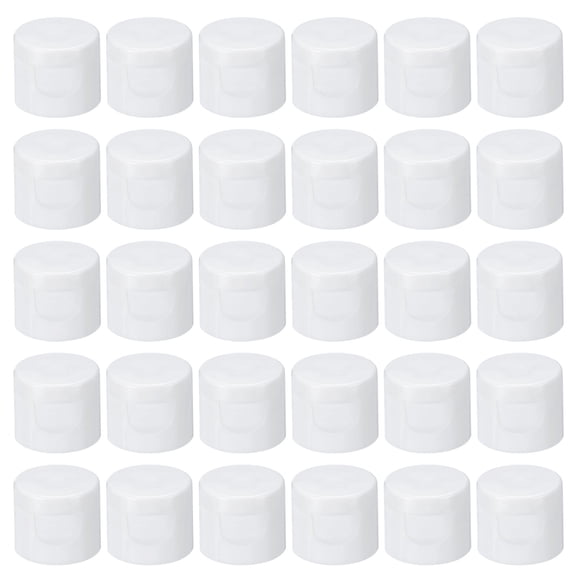 REGALWOVEN Replacement Flip Caps, Plastic Reusable Non-Spill Lid for Bottles White