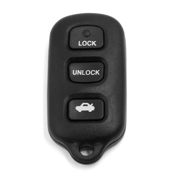 REGALWOVEN Keyless Entry Remote Key Shell Case Fob for Toyota for Lexus 4 Key Button Black