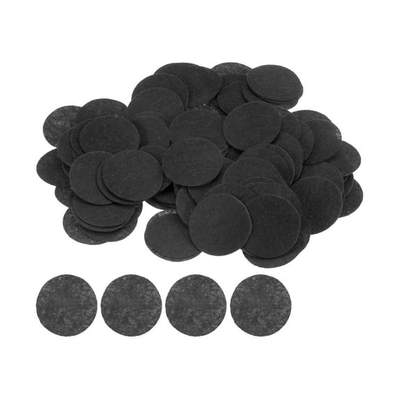 REGALWOVEN Round Felt Circles, Craft Felt Pads Non-Woven Fabric Pad Tool Black 40mm