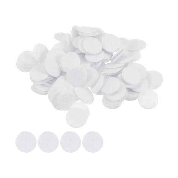 REGALWOVEN Round Felt Circles, Craft Felt Pads Non-Woven Fabric Pad Tool White 10mm