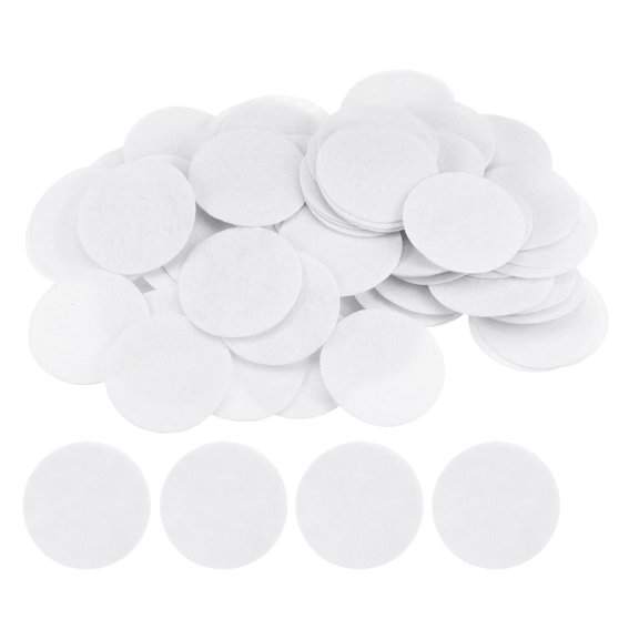 REGALWOVEN Round Felt Circles, Pre Cut Felt Craft Pads Non-Woven Fabric Circles White 50mm