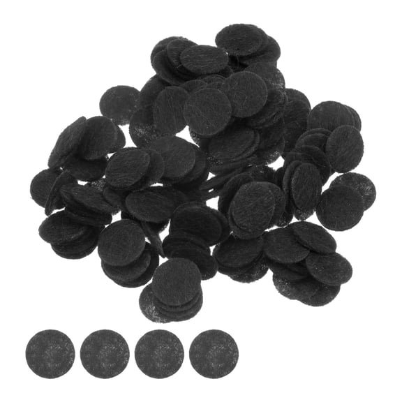 REGALWOVEN Round Felt Circles Pre Cut Felt Craft Pads Non-Woven Mini Felt Fabric Circles Black 10mm