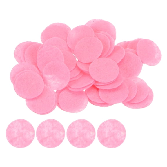 REGALWOVEN Round Felt Circles Pre Cut Felt Craft Pads Non-Woven Mini Felt Fabric Circles Pink 20mm