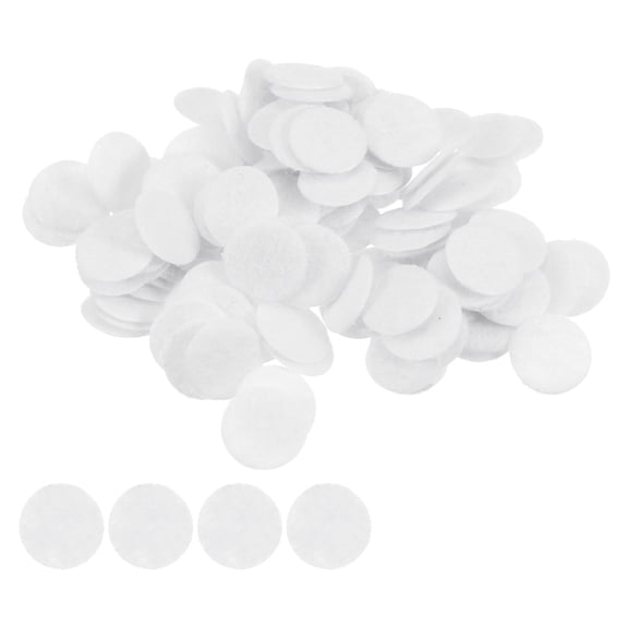 REGALWOVEN Round Felt Circles, Pre Cut Felt Craft Pads Non-Woven Fabric Circles White 10mm