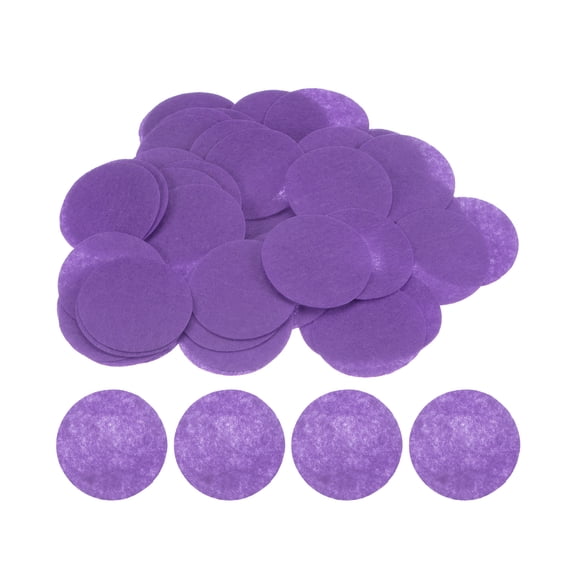REGALWOVEN Round Felt Circles for Crafts, Non-Woven Fabric Pads for DIY Projects Purple 50mm