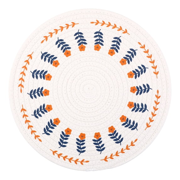 REGALWOVEN Round Pot Holders, Heat Resistant Trivets, Non-Slip Hot Pads for Countertops, Oven Pot Holders for Kitchen, Cooking, and Barbeque C 2Pcs