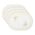 thumbnail image 1 of REGALWOVEN Rustic Oval Placemats Set of 4 Cotton Linen Placemats for Dining Table Decor Washable Kitchen Table Mat Wipe Clean White 17.7x12.6inch, 1 of 6