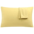 thumbnail image 1 of REGALWOVEN Set of 2 Microfiber Pillowcases with Zipper Gold Queen(20"x30"), 1 of 8