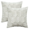 thumbnail image 1 of REGALWOVEN Set of 2 Solid Color Plush Throw Pillow Covers Soft Cozy Cushion Covers for Sofa Home Decor Beige 16" x 16", 1 of 6