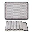 thumbnail image 1 of REGALWOVEN Set of 6 Leather Placemats for Kitchen Dining Table Decor and Protection Black 15.7*11.8inch, 1 of 6