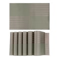 thumbnail image 1 of REGALWOVEN Set of 6 Placemats for Kitchen Dining Table Decor Heat Heat-resistant Table Placemats Wipeable Table Mat Green 18*12in, 1 of 7