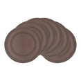 thumbnail image 1 of REGALWOVEN Set of 6 Round Placemats for Kitchen Dining Table Decor Washable Heat Resistant Table Placemats Wipeable Table Mat Coffee 15*15in, 1 of 7