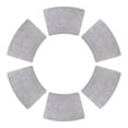 thumbnail image 1 of REGALWOVEN Set of 6 Place Mat, Faux Leather Placemats for Kitchen Dining Table Decor, Washable Table Placemats Wipeable Table Mat Gray 19*12in, 1 of 7