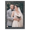thumbnail image 1 of REGALWOVEN Shiny Picture Frames, Metal Photo Frame with Real Glass, Display for Wedding Gift Home Tabletop Decor Black 3.5x5, 1 of 5