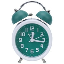 REGALWOVEN Silent Mechanical Alarm Clock Non-Tick Movement, Classic Dial, Compact Size for Bedroom, Dormitory Green 3.3"L x 2.2"W x 5.1"H